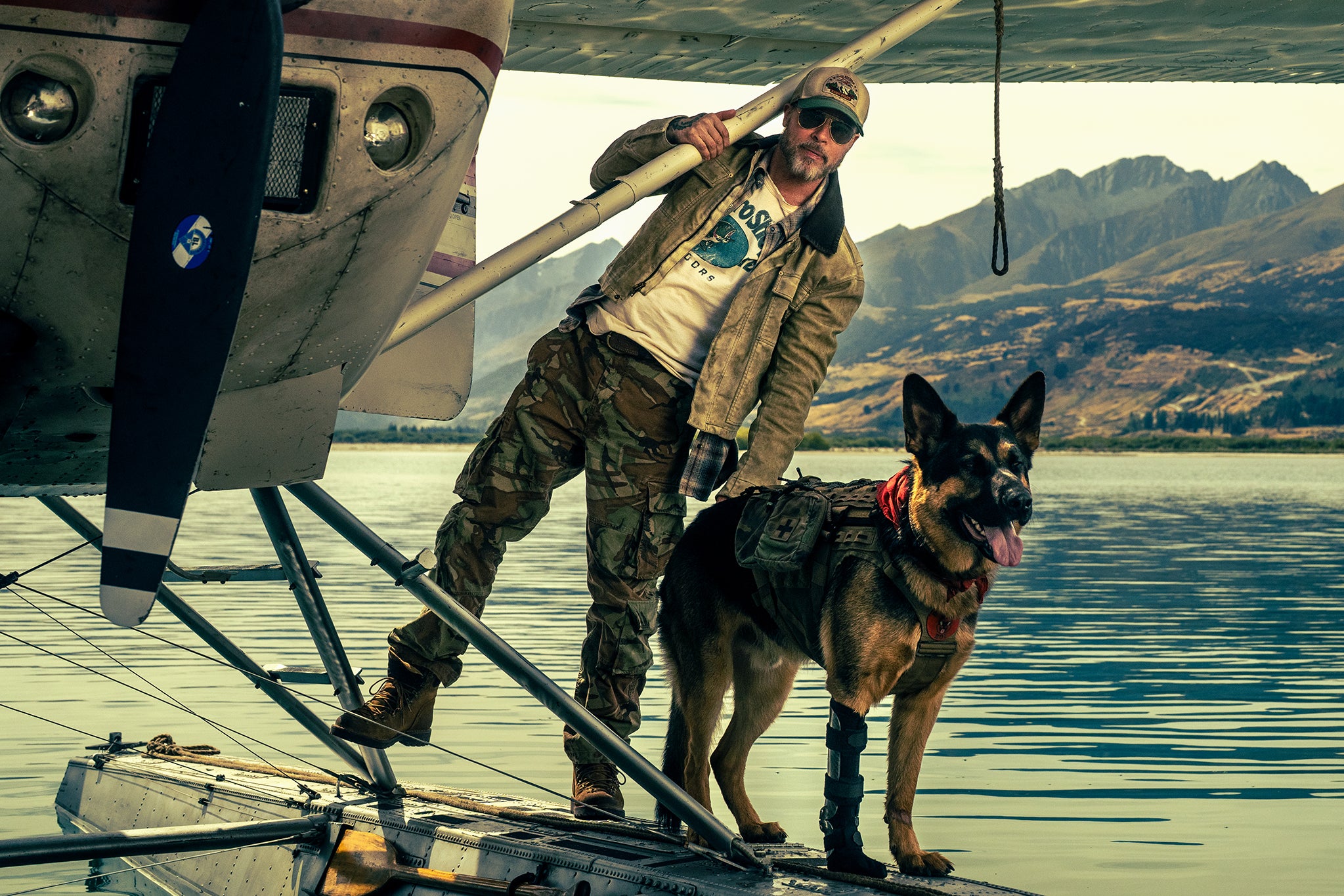 Gone to the dogs: Pitt and his trusty canine in ‘Heart of the Beast’