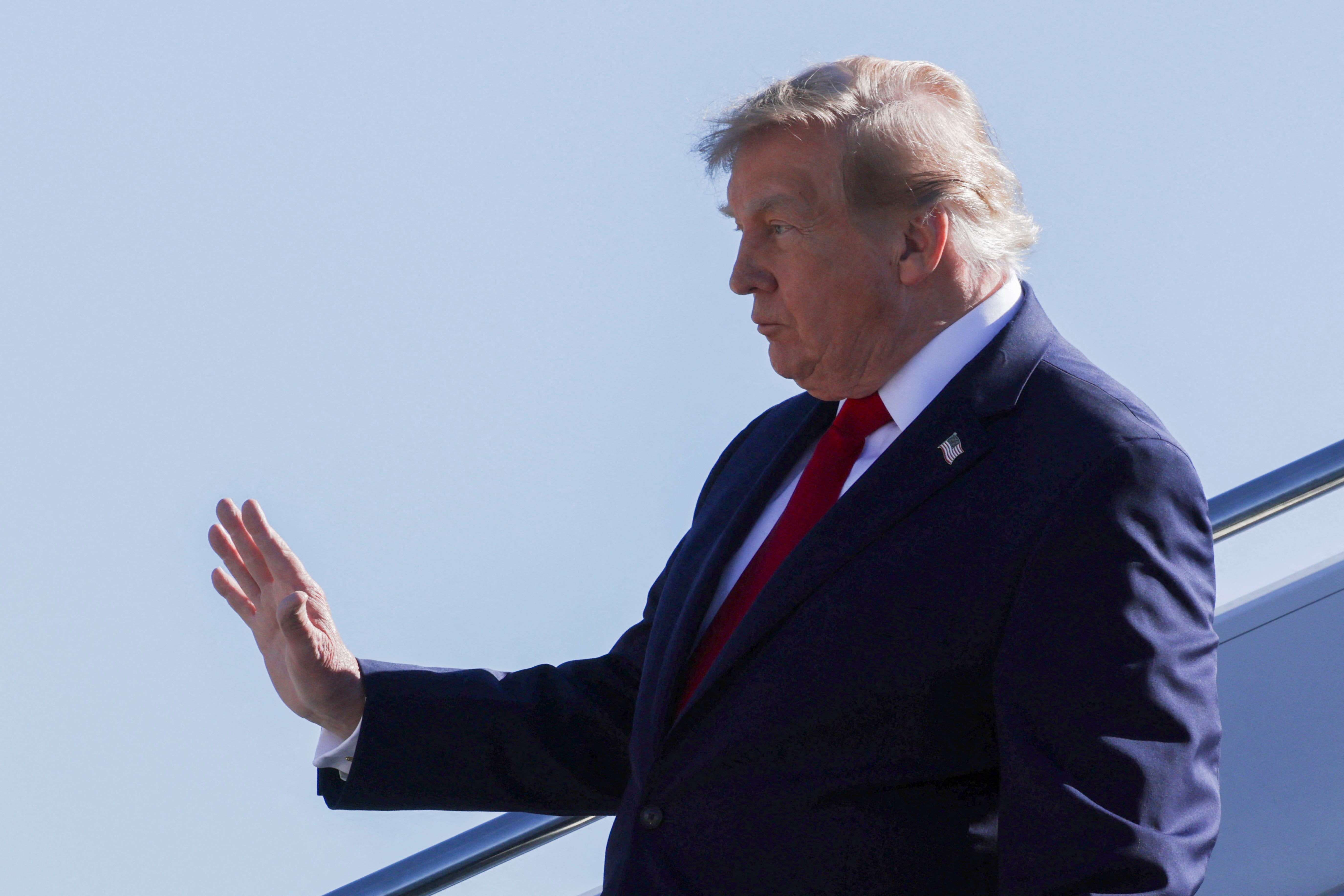Trump is at Neyland Stadium to watch the Texas-Tennessee college football matchup