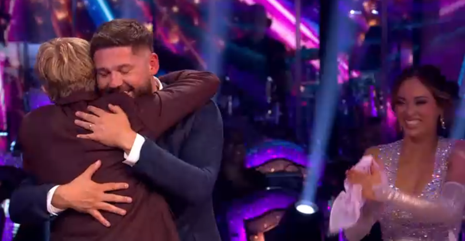 Josh Widdicombe gave John Nellis a hug