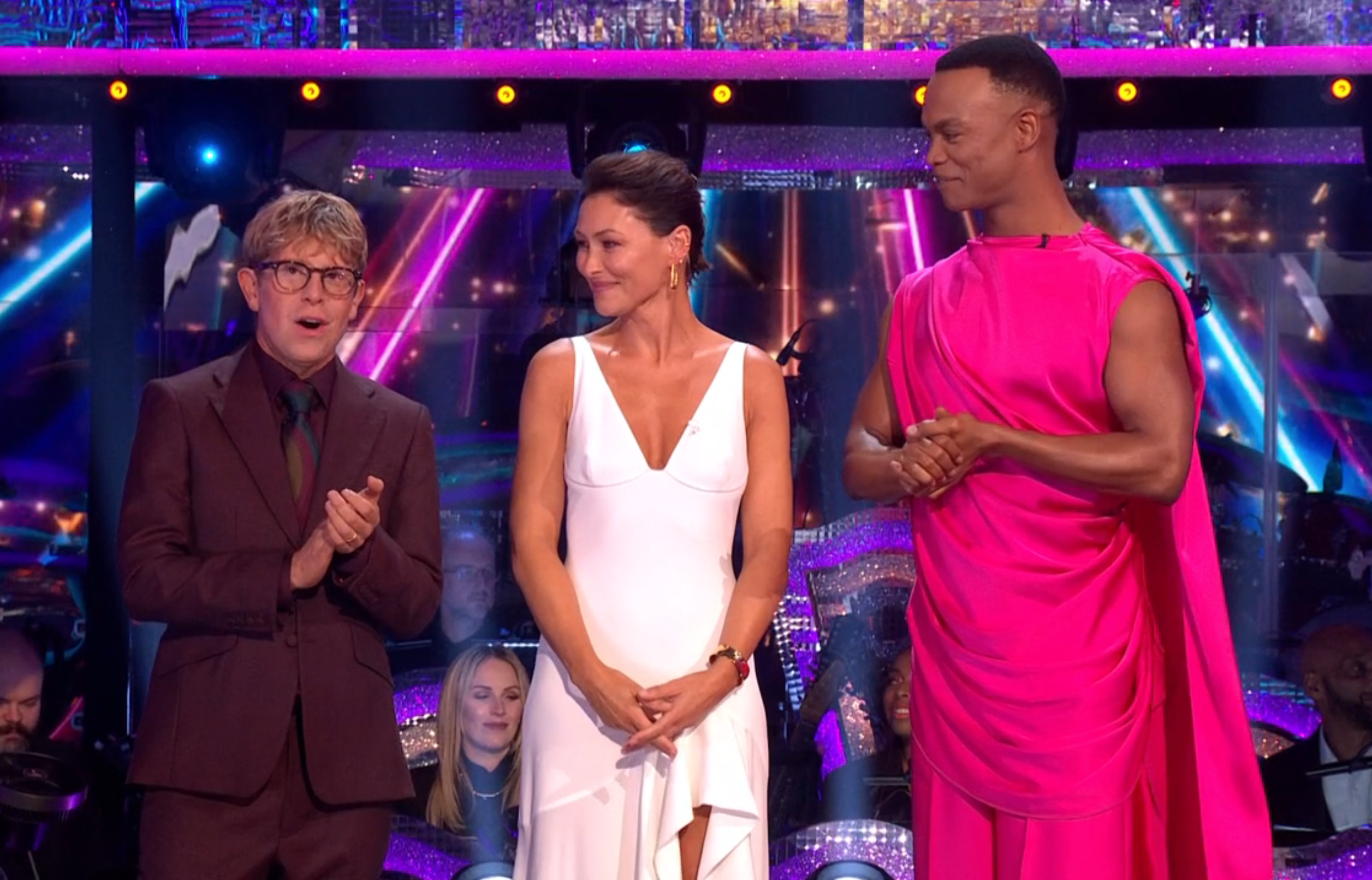 The new trio: Josh Widdicombe, Emma Willis and Johannes Radebe
