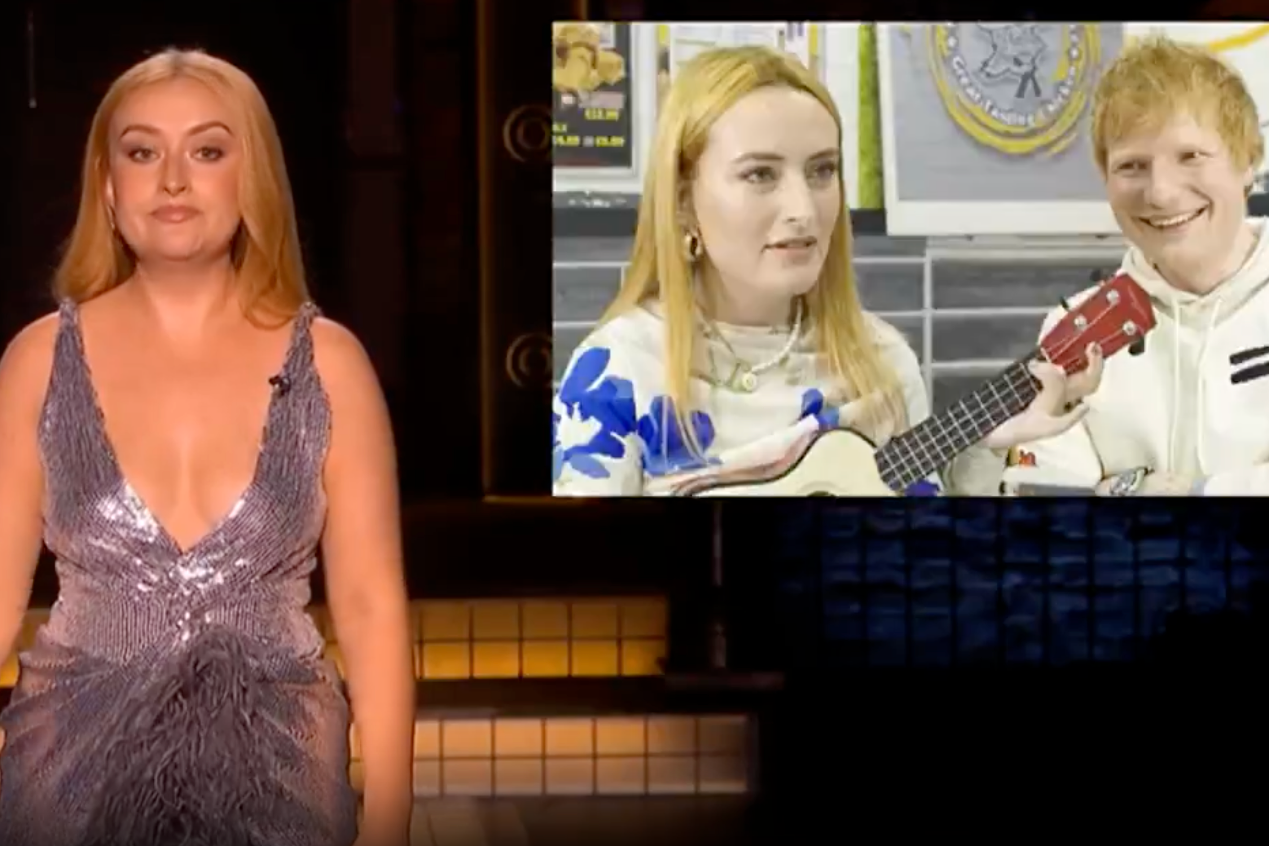 Amelia Dimoldenberg roasts Ed Sheeran on ‘SNL UK’