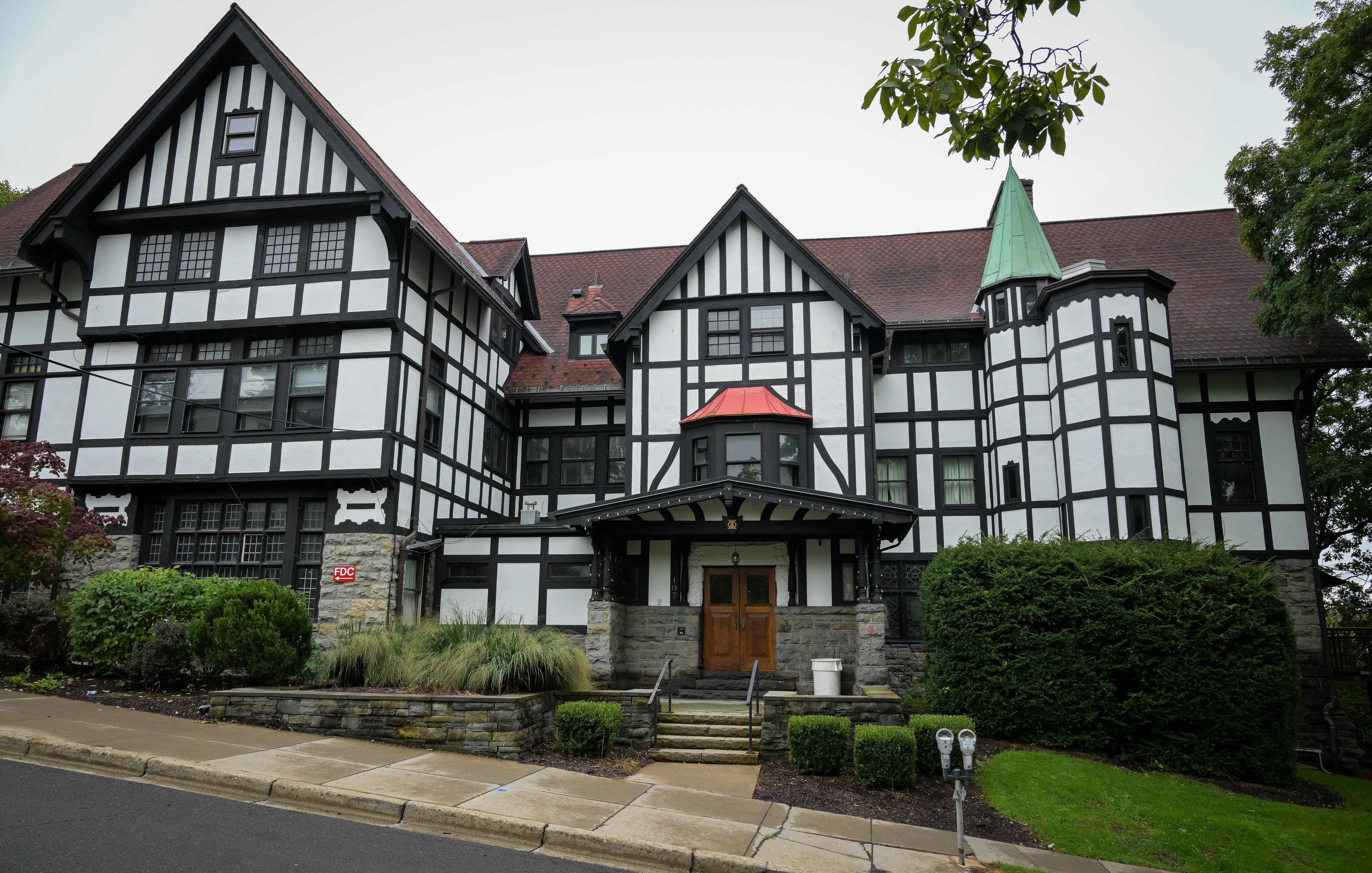 The Chi Phi fraternity house at Cornell University in Ithaca, New York