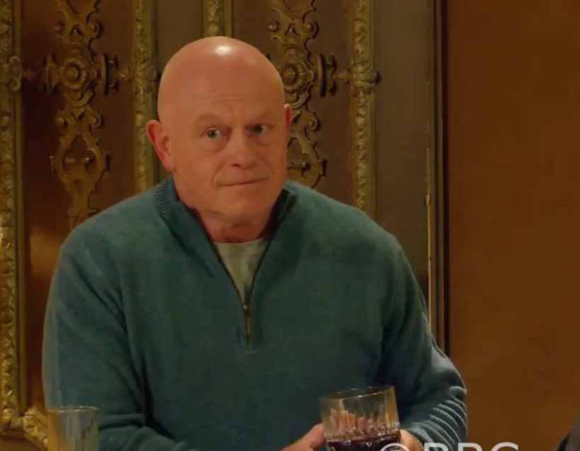 Ross Kemp’s guard is very much up