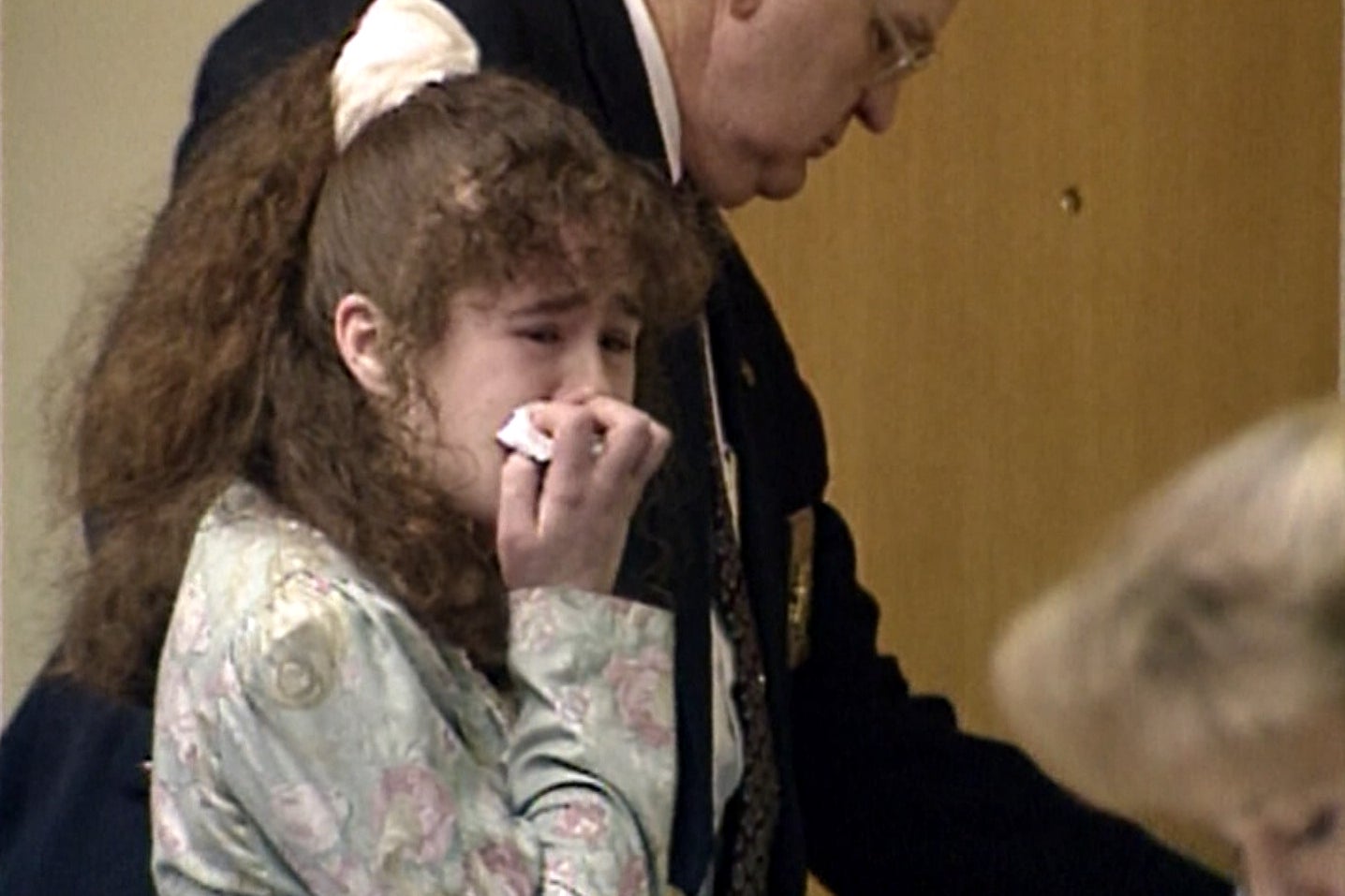 Pike cries in court after being sentenced to death on March 30, 1996