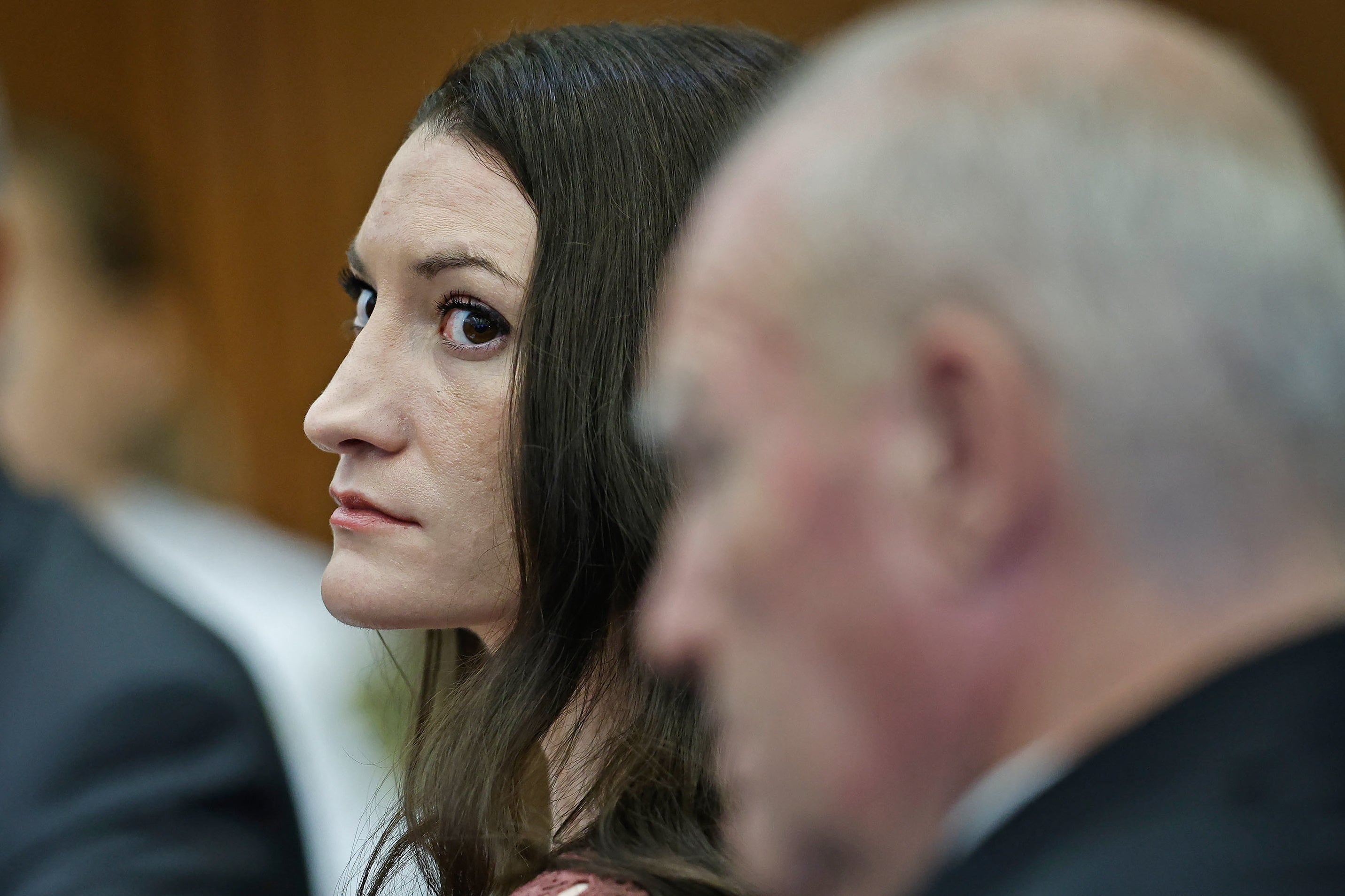 Lindsay Clancy and her attorney, Kevin Reddington, attend a status hearing for the Clancy case at the Plymouth County Superior Court in Plymouth, Massachusetts on September 29, 2026