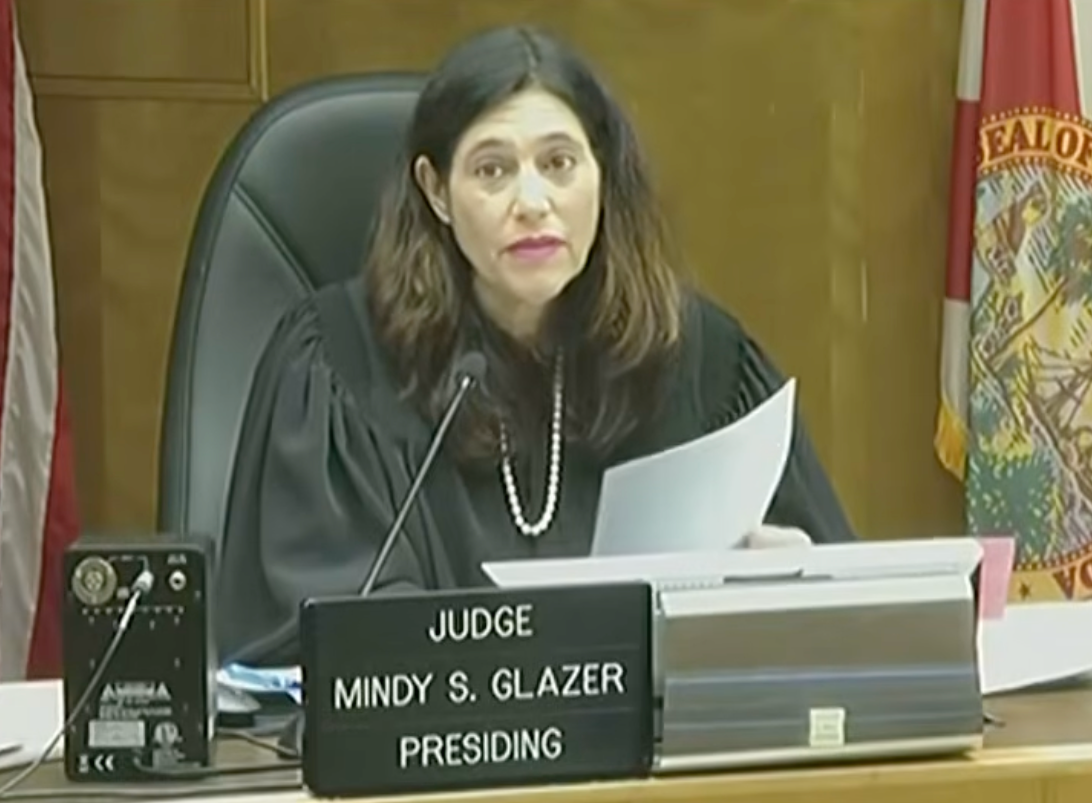 'Who leaves a baby alone like that?' Judge Mindy Glazer (pictured) asked during bond hearing