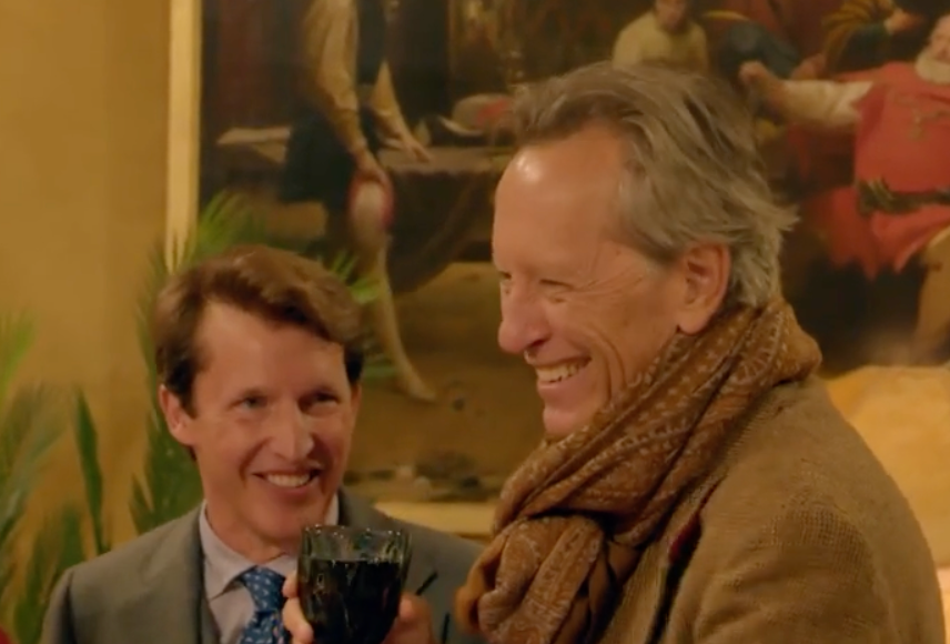 James Blunt and Richard E Grant, moments after the latter says he’s a Traitor
