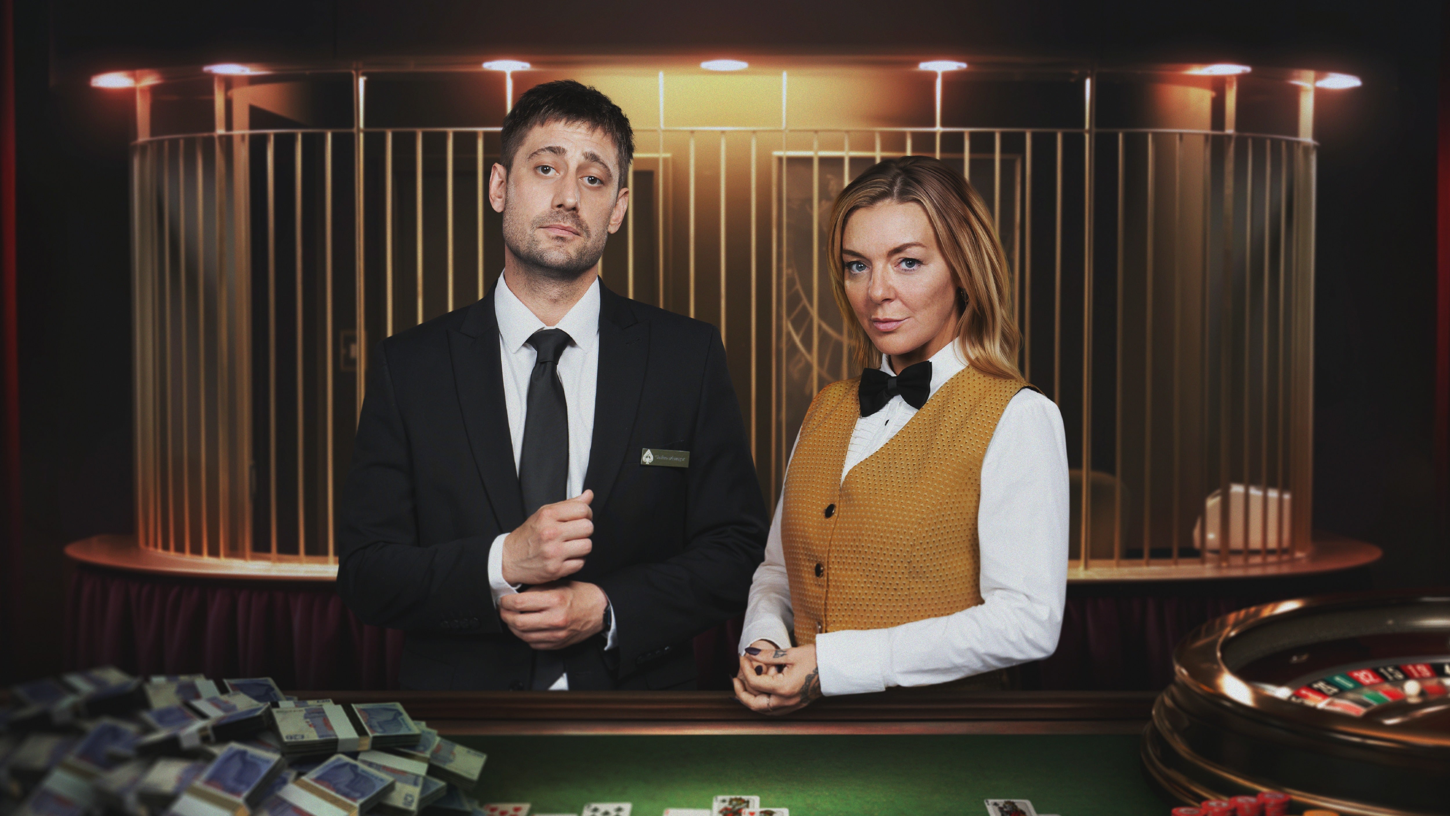 Michael Socha and Sheridan Smith in 'The Cage'