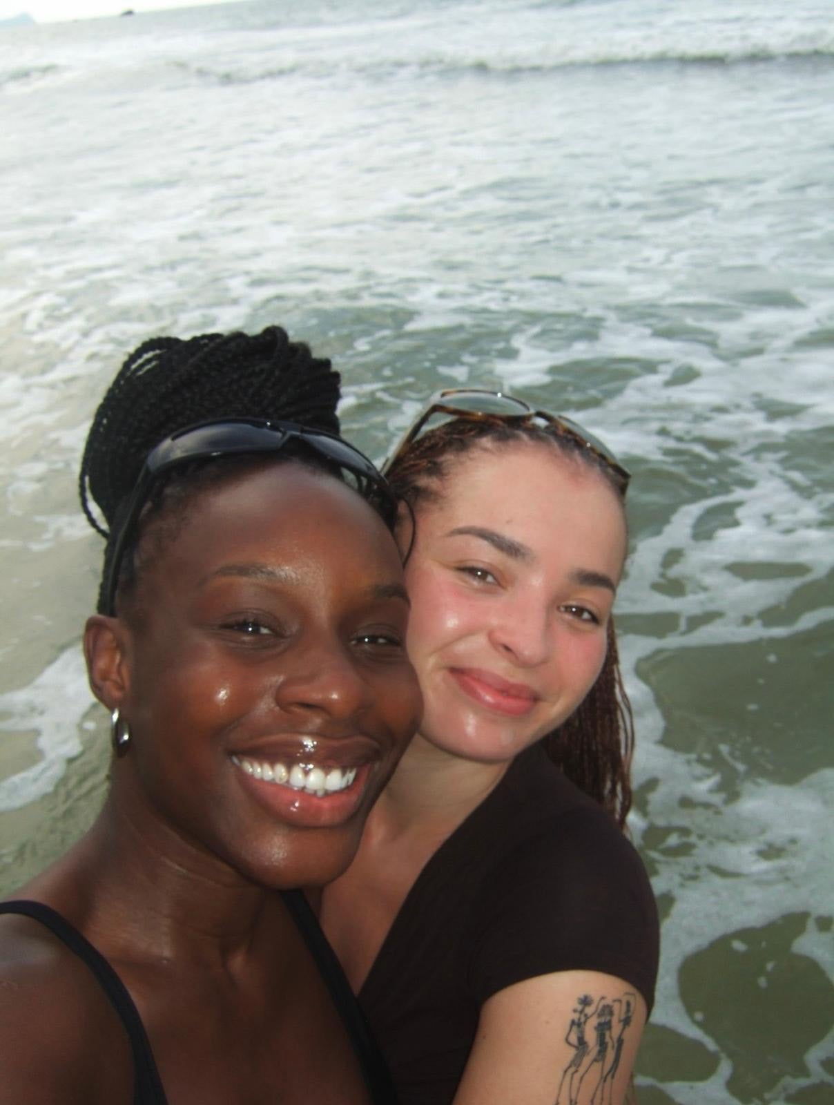 Ella Eyre and her childhood friend Nana.
