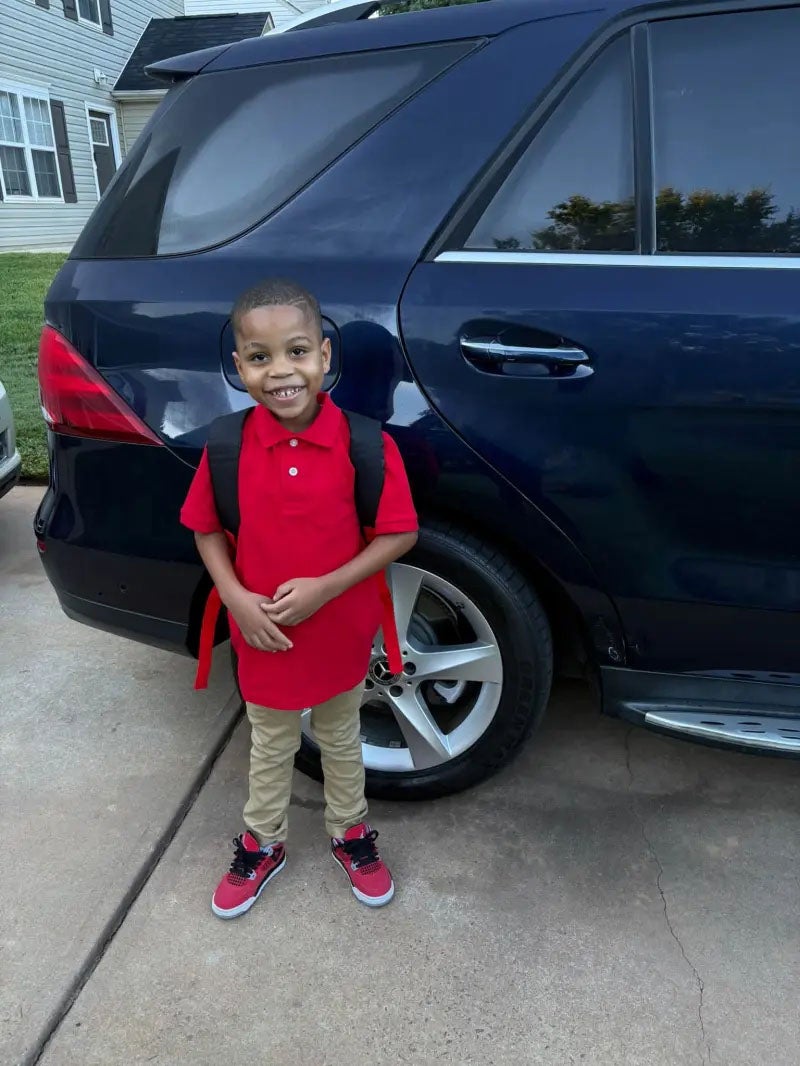 Caleb Flax, four, was just weeks away from starting school when he was hit in the head by one of the 84 bullets fired while he slept