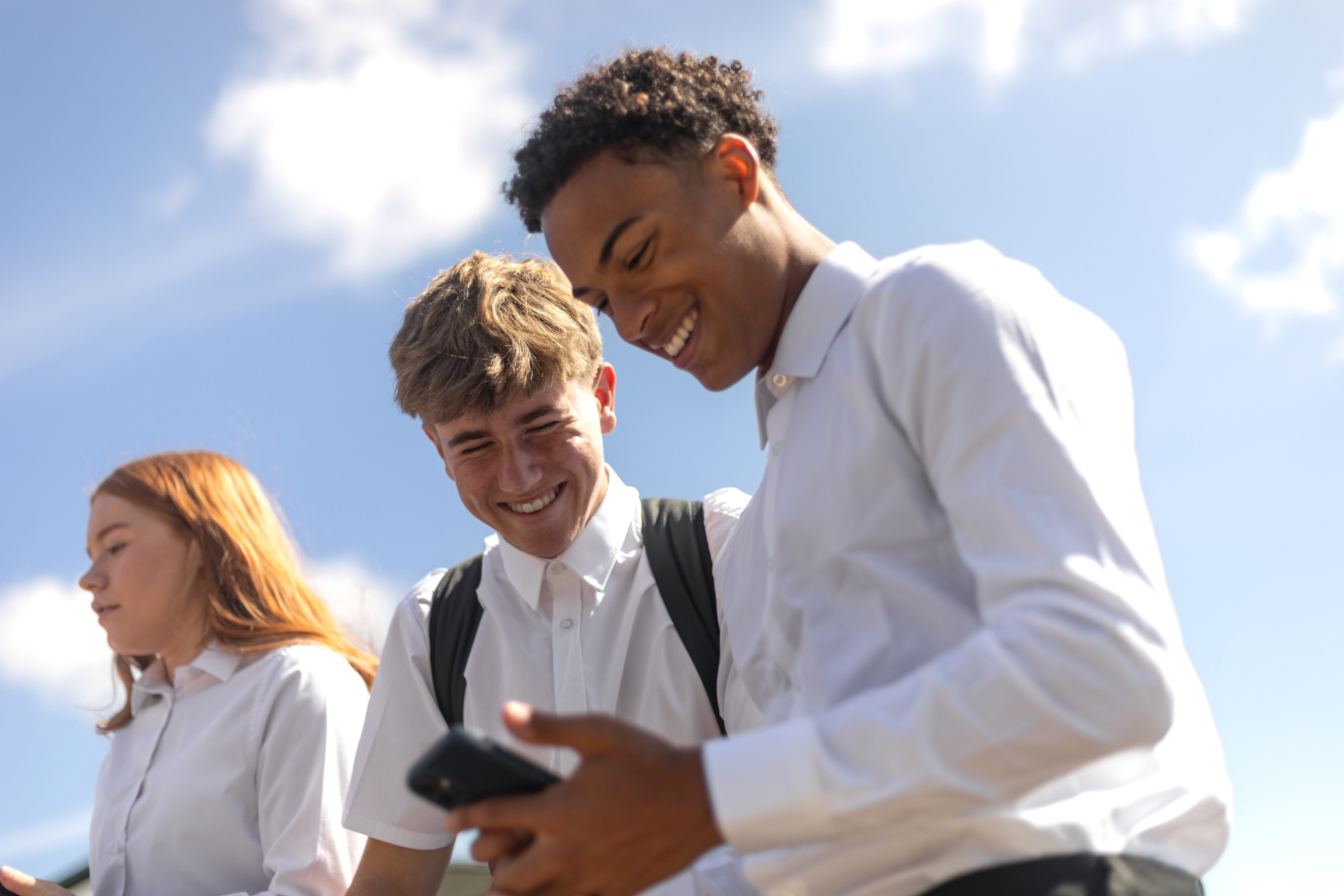 The report found improved productivity and more interaction – presumably because they kept their phone use to outside school hours