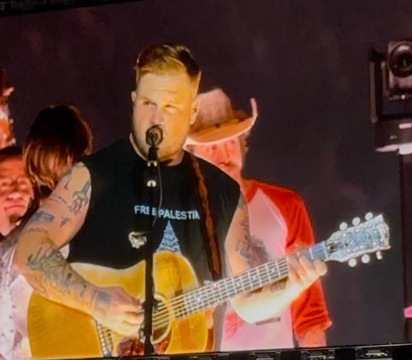 Country singer Zach Bryan wore a ‘Free Palestine’ shirt during his concert at Robert Kraft’s Gillette Stadium Friday night