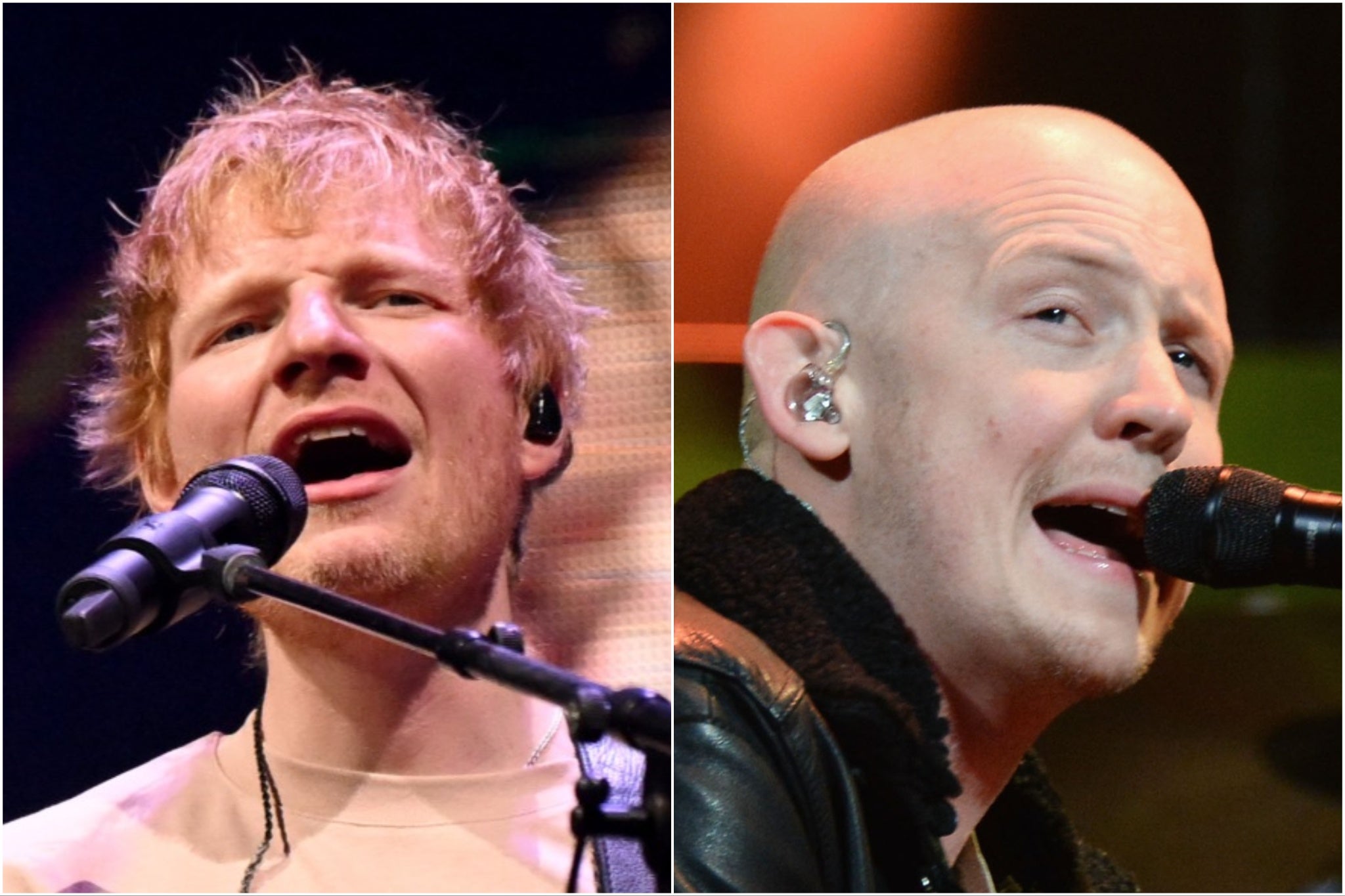 Ed Sheeran was joined by Isaac Slade as his first special guest on his US tour after all of his support acts withdrew over the Macklemore controversy