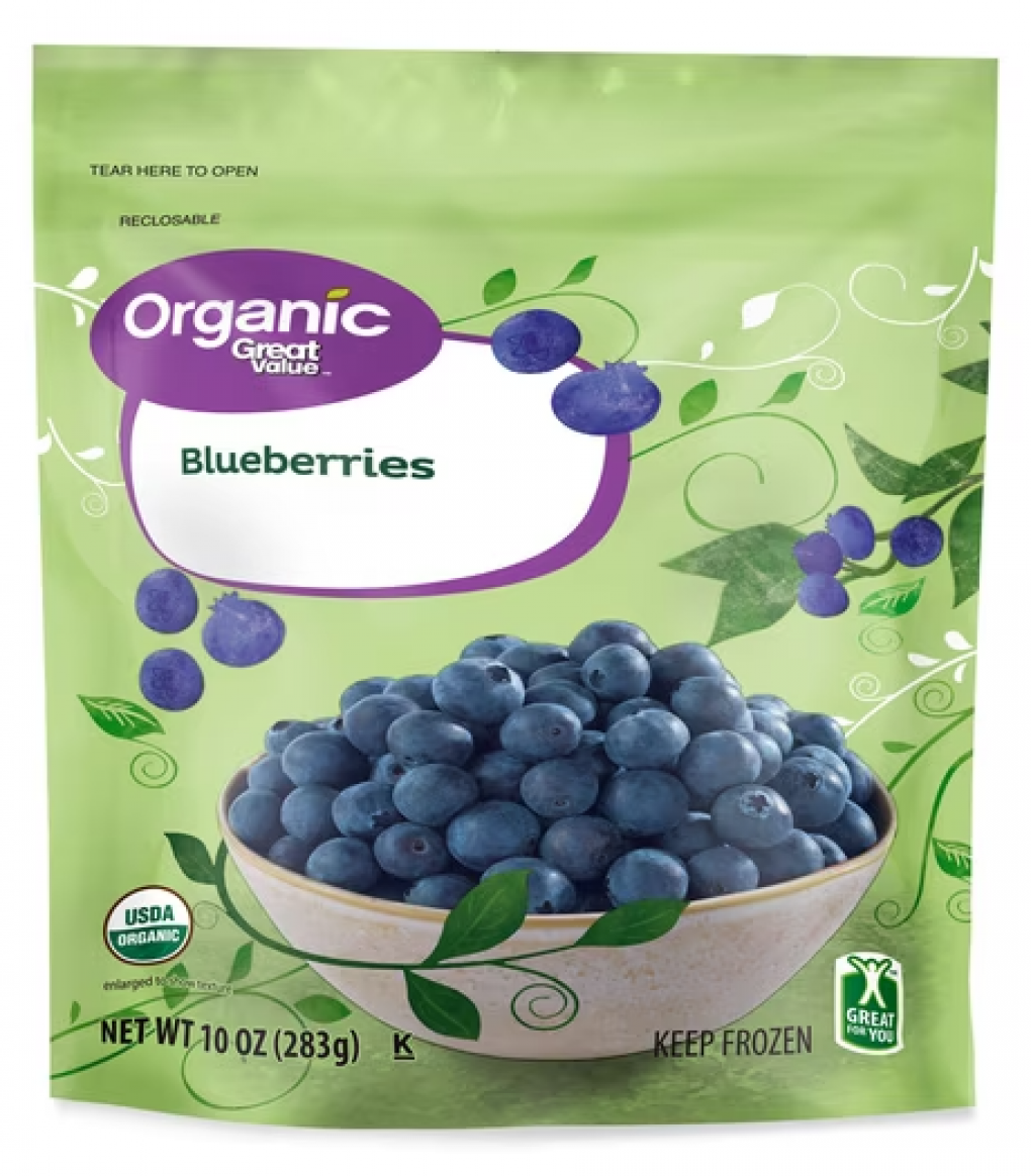 Ten-ounce bags of frozen Great Value Organic Blueberries are being recalled from Walmart