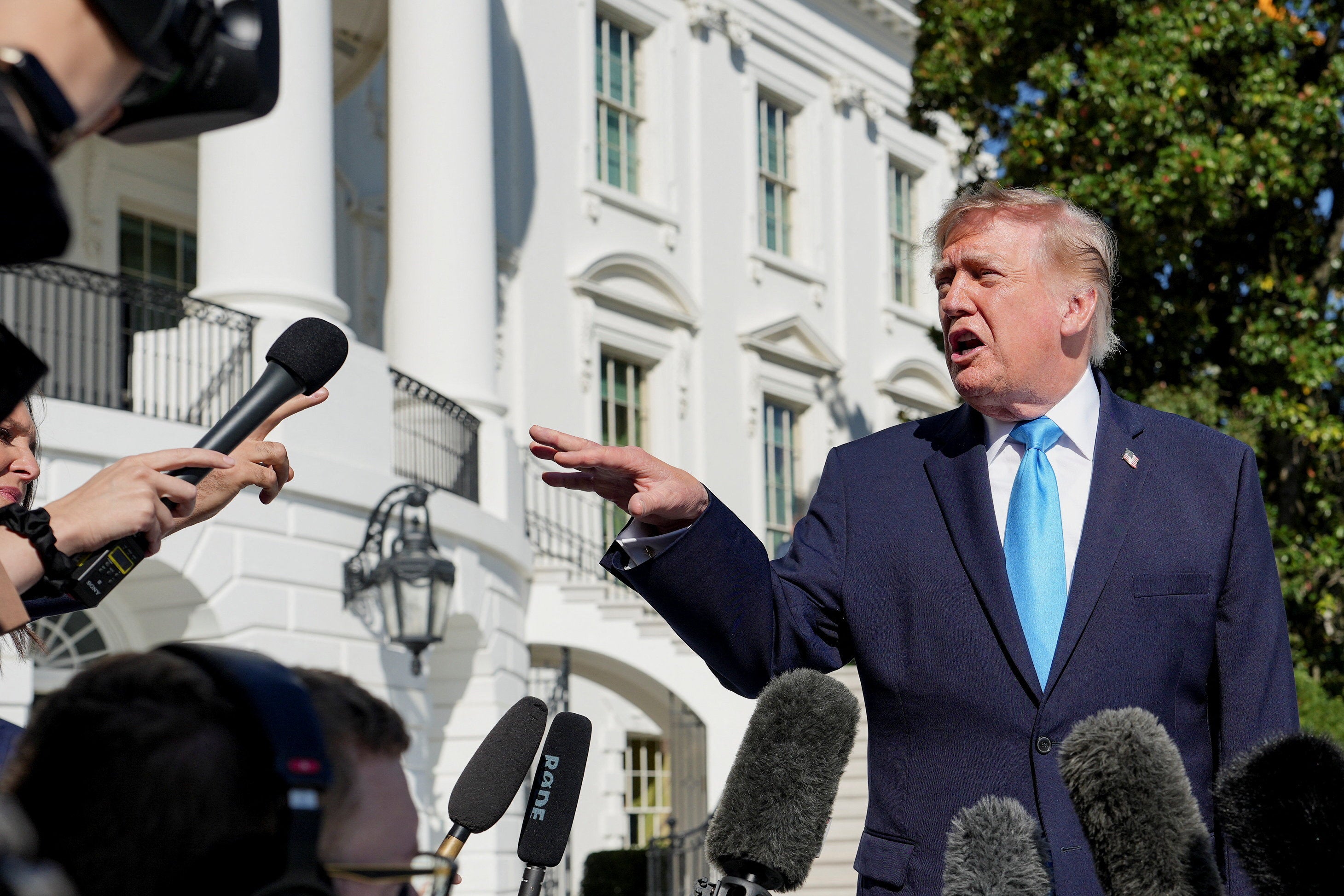 Trump says US bombers left UK base due to threats