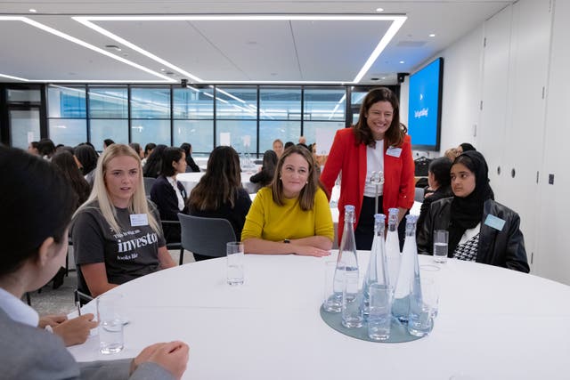 Miriam at an Inspiring Girls event at the Bank of New York