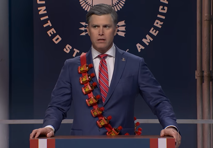 Saturday Night Live skewers Pete Hegseth in Colin Jost’s cold open