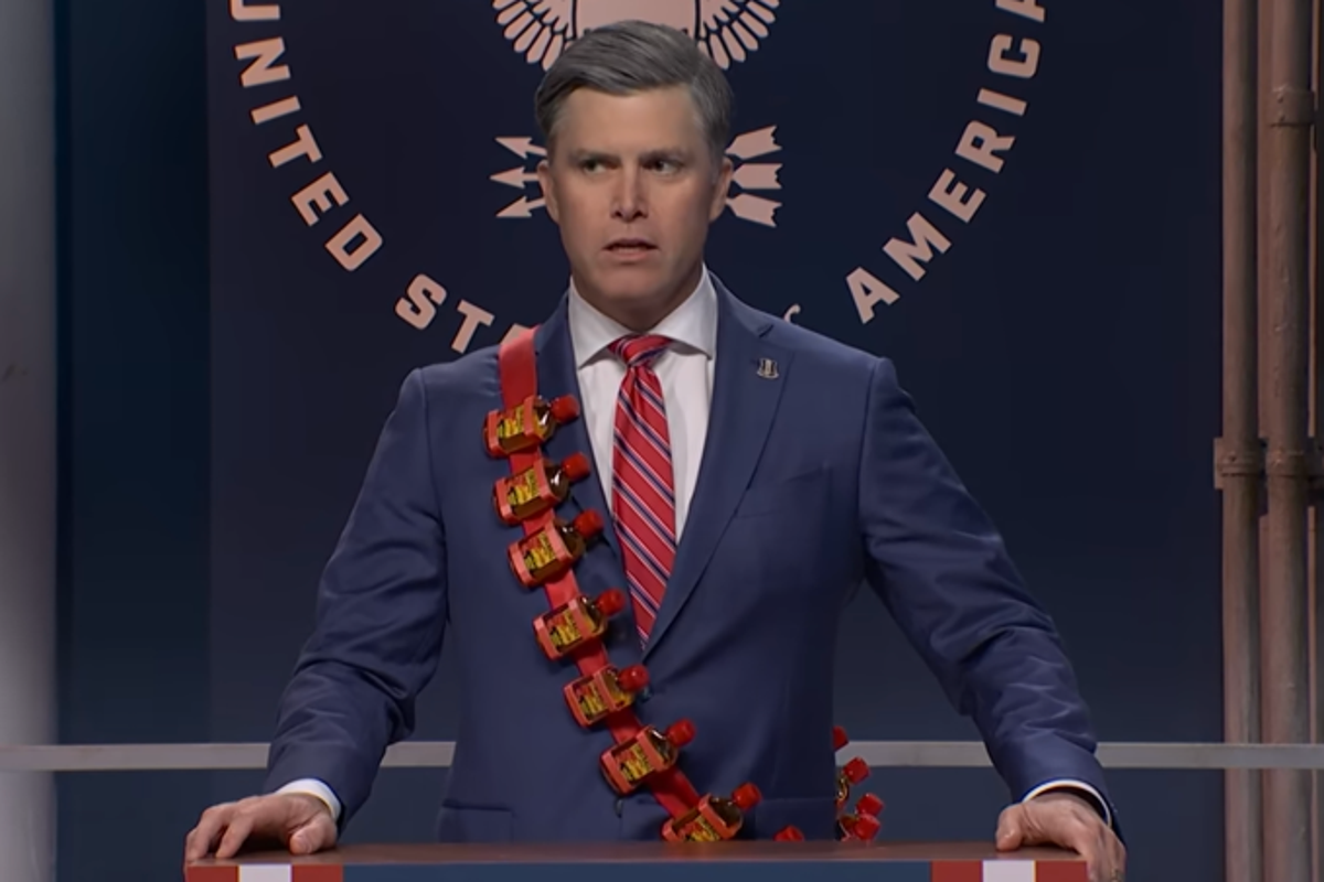 Saturday Night Live skewers Pete Hegseth in Colin Jost’s cold open