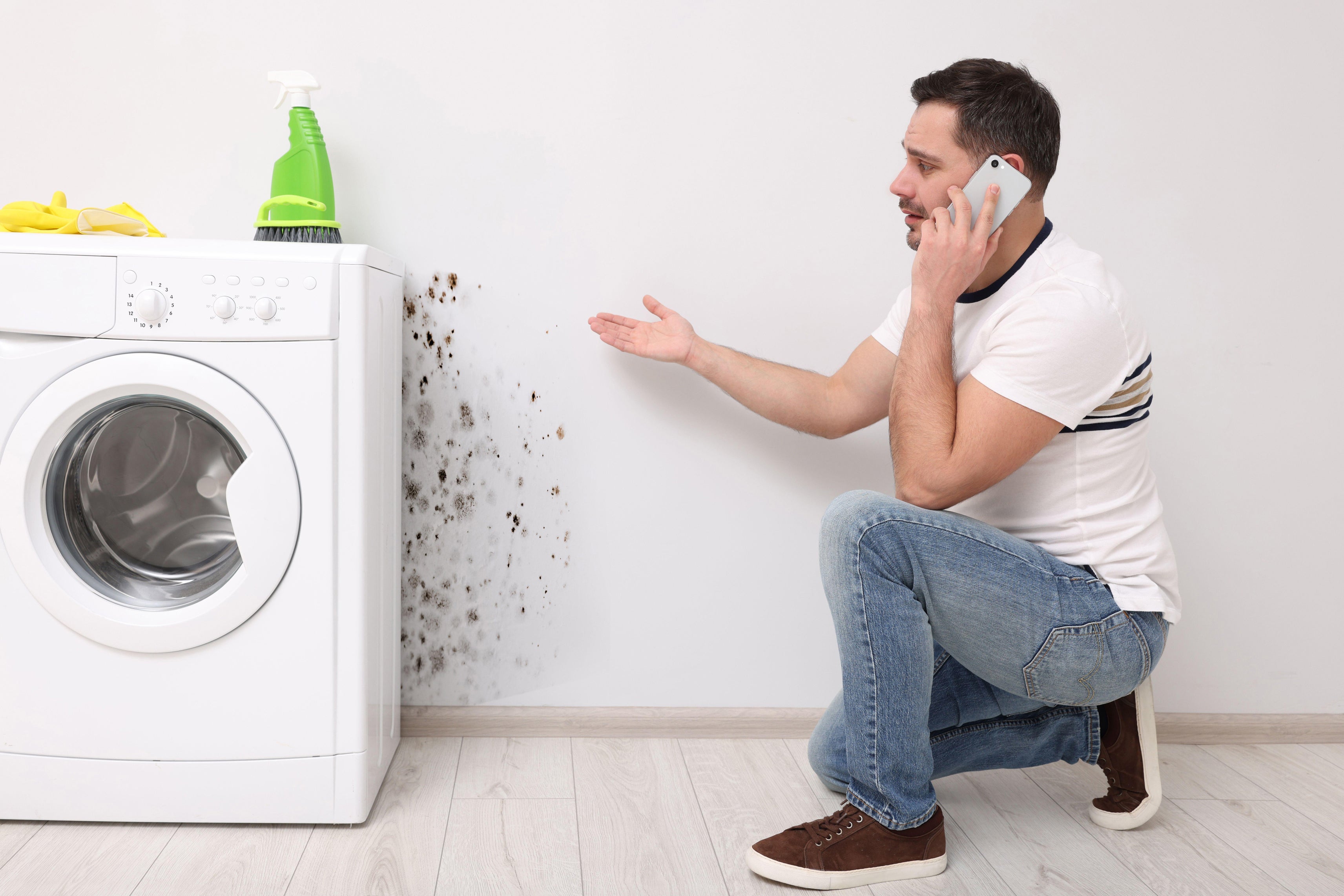 She also says to check underneath and around the back of your washing machine and tumble dryer for damp patches