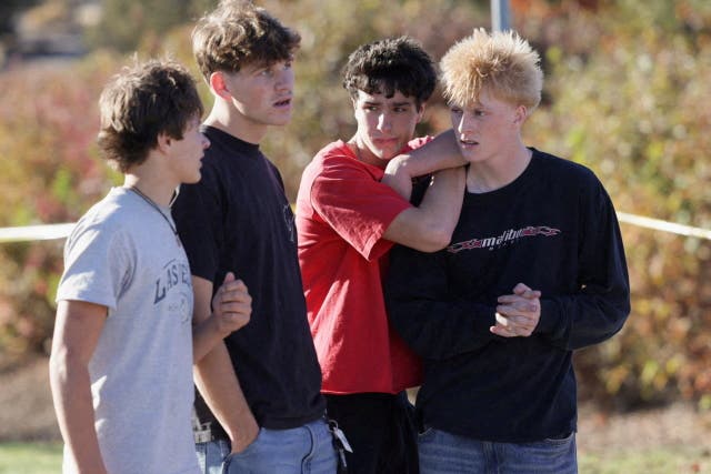 Authorities said the suspect forced his way into the building by shooting through locked entrance doors before firing on students and staff
