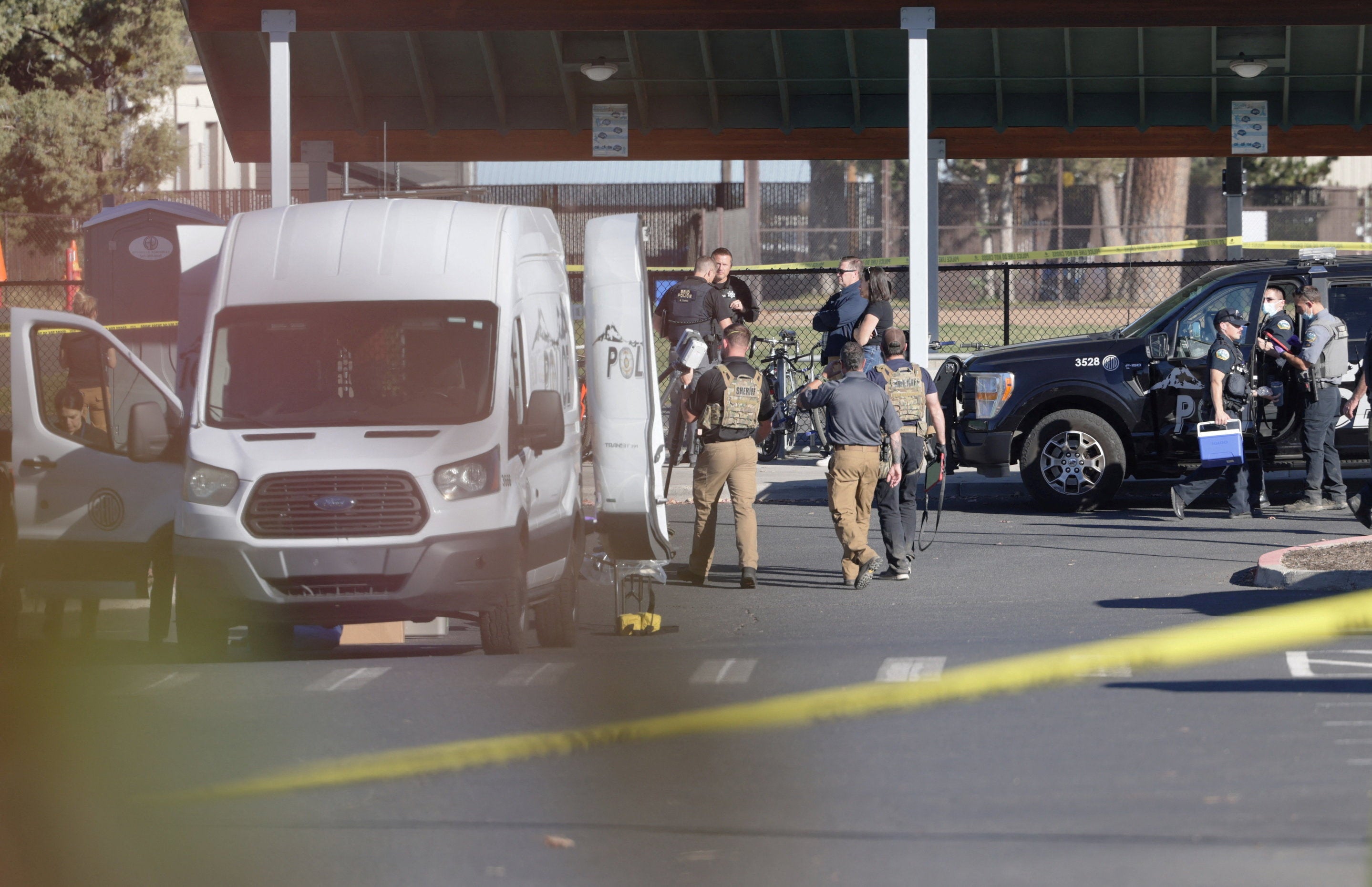 The attack left three children — ages 5, 8 and 11 — and one teacher dead, Bend Police Chief Mike Krantz said. A 7-year-old child and a 54-year-old teacher were taken to a local hospital in critical condition