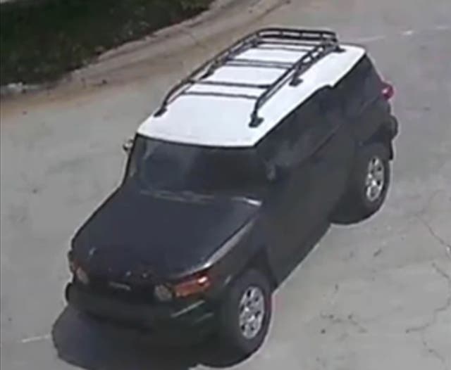 Surveillance video showed a car leaving Sartin Jr.’s home before the robbery and returning afterwards, according to prosecutors. When the car returned, a man resembling Sartin Jr. was allegedly seen unloading a bicycle and rolling it toward the home.