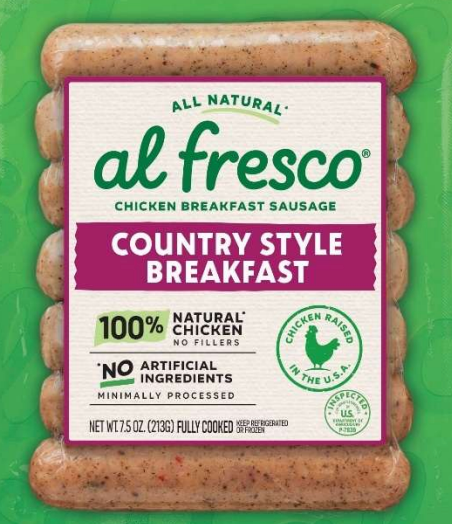 Al Fresco sausages were impacted by the recall