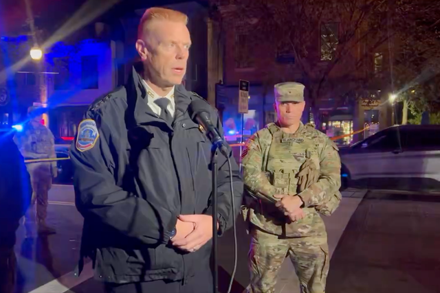 Carroll said one of the Guardsmen was shot in the leg