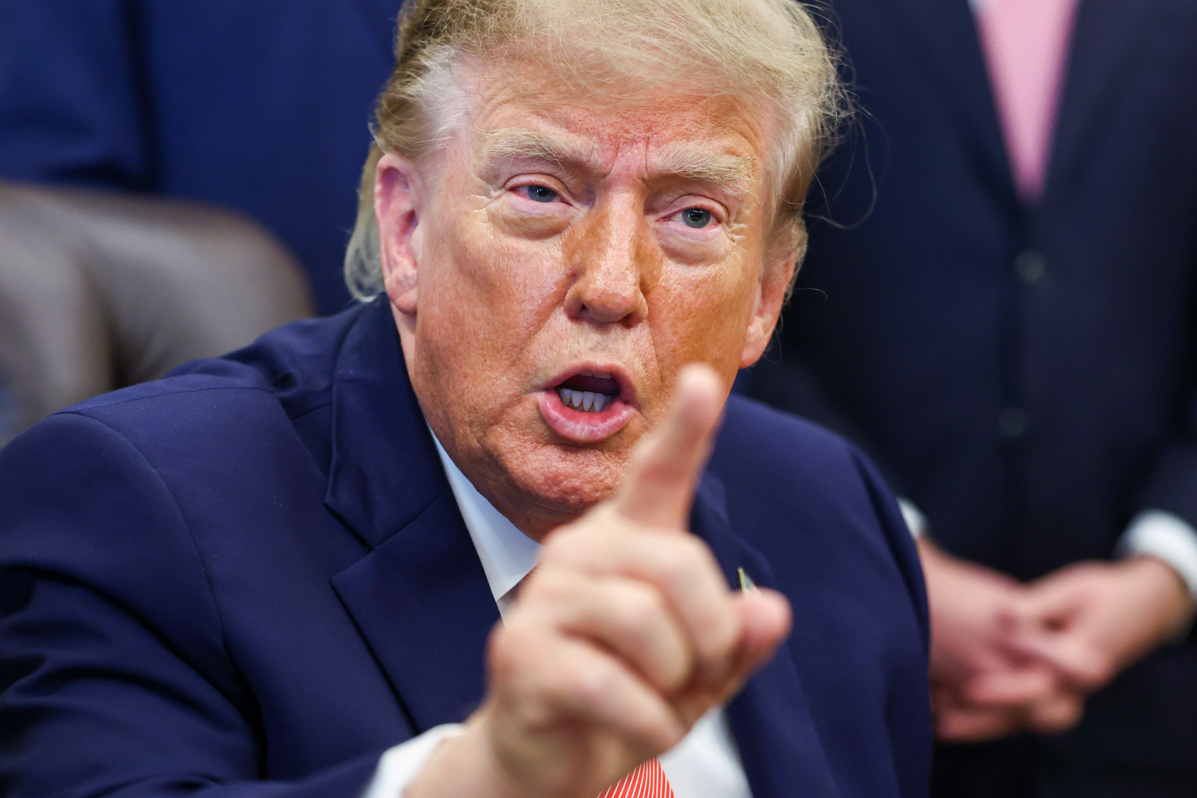 Trump was asked about his plan to pay people to snitch on government fraud, he then focused on me for the rest of the event. Trump called me a ‘sick person’ and questioned who I was – then his team took it to another level
