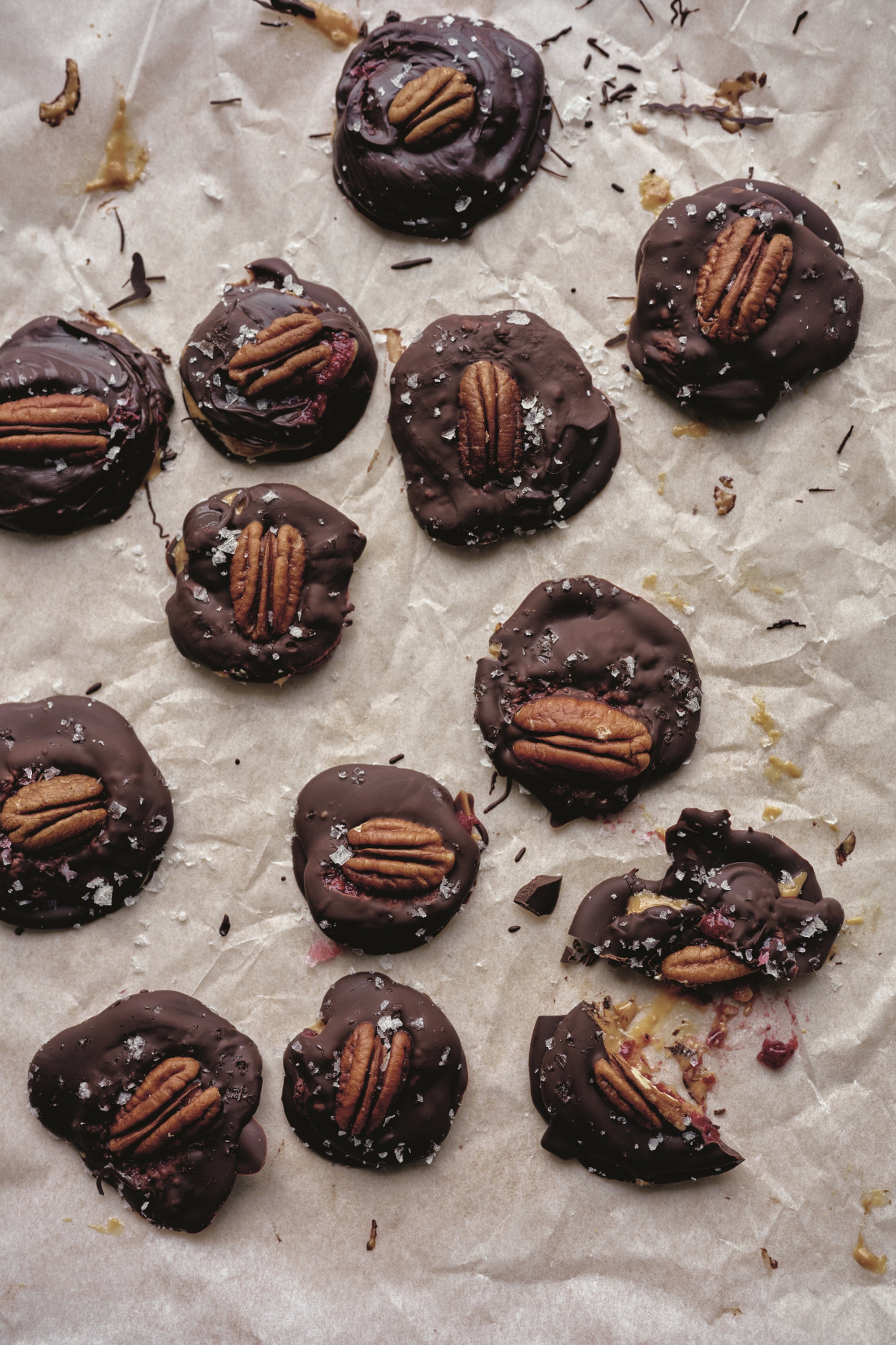 Tim Spector's chocolate pecan bites