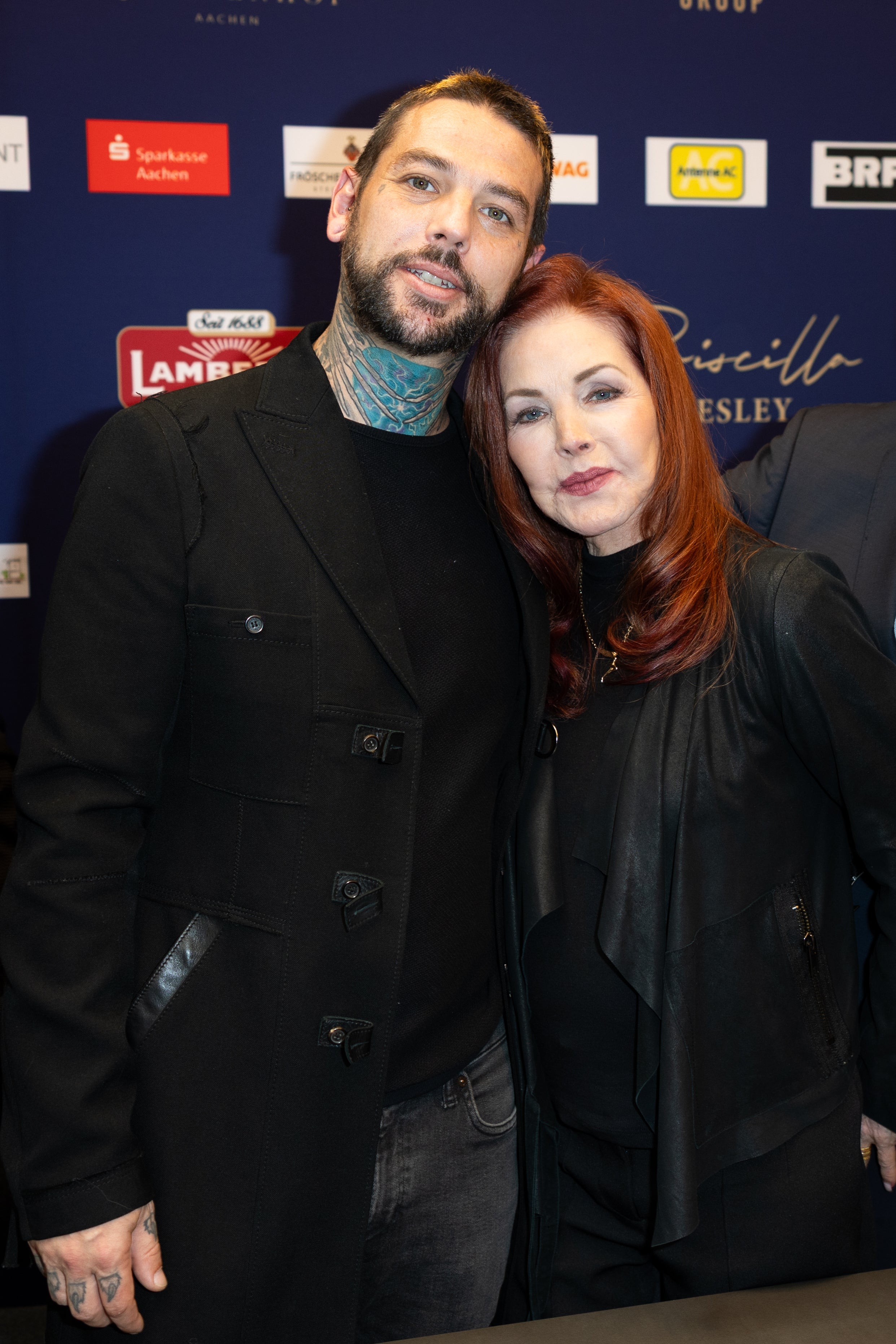 Priscilla Presley and her son Navarone Garibaldi Garcia visited Baesweiler, Germany this week