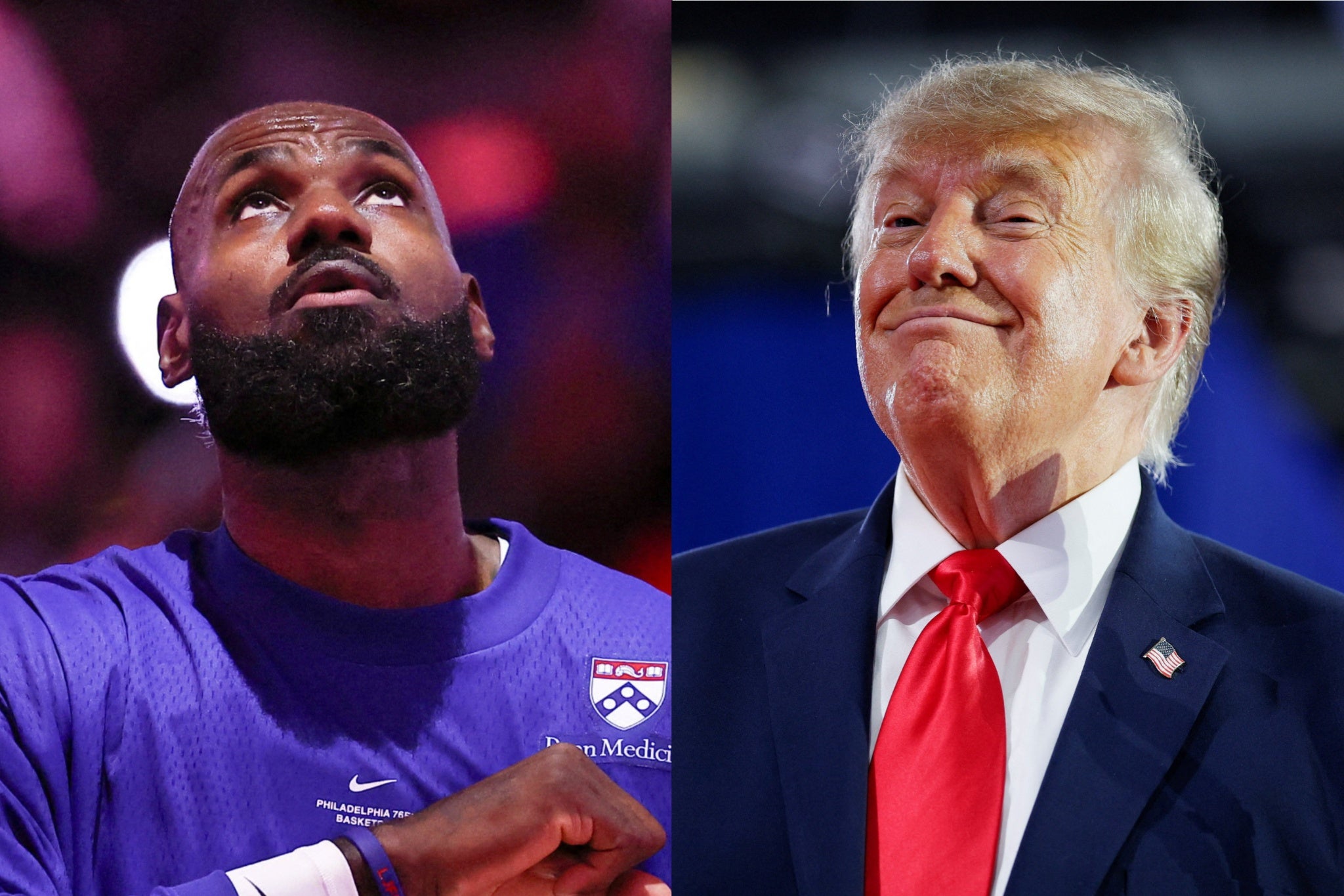 LeBron James applauds Trump's national anthem comments with Zinger 2 LeBron James applauded Donald Trump