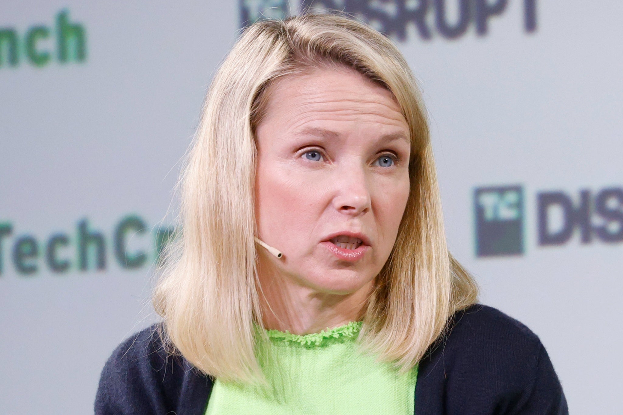Marissa Mayer has come under fire for asking AI to tell her about her own daughter