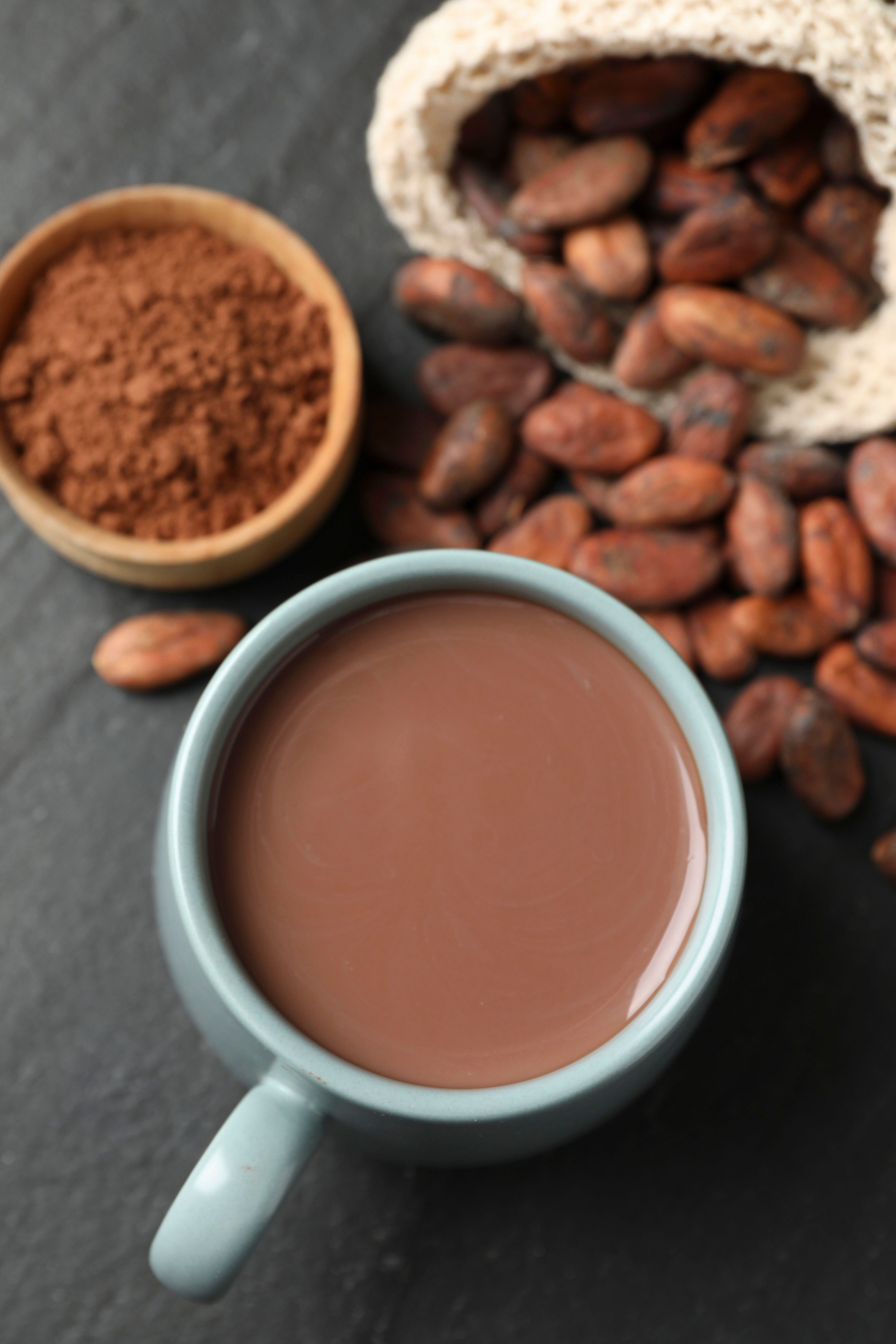 ‘Start with the milk that you prefer and then add in plain cocoa rather than shop bought sugary hot chocolate powder,’ advises Sanchez