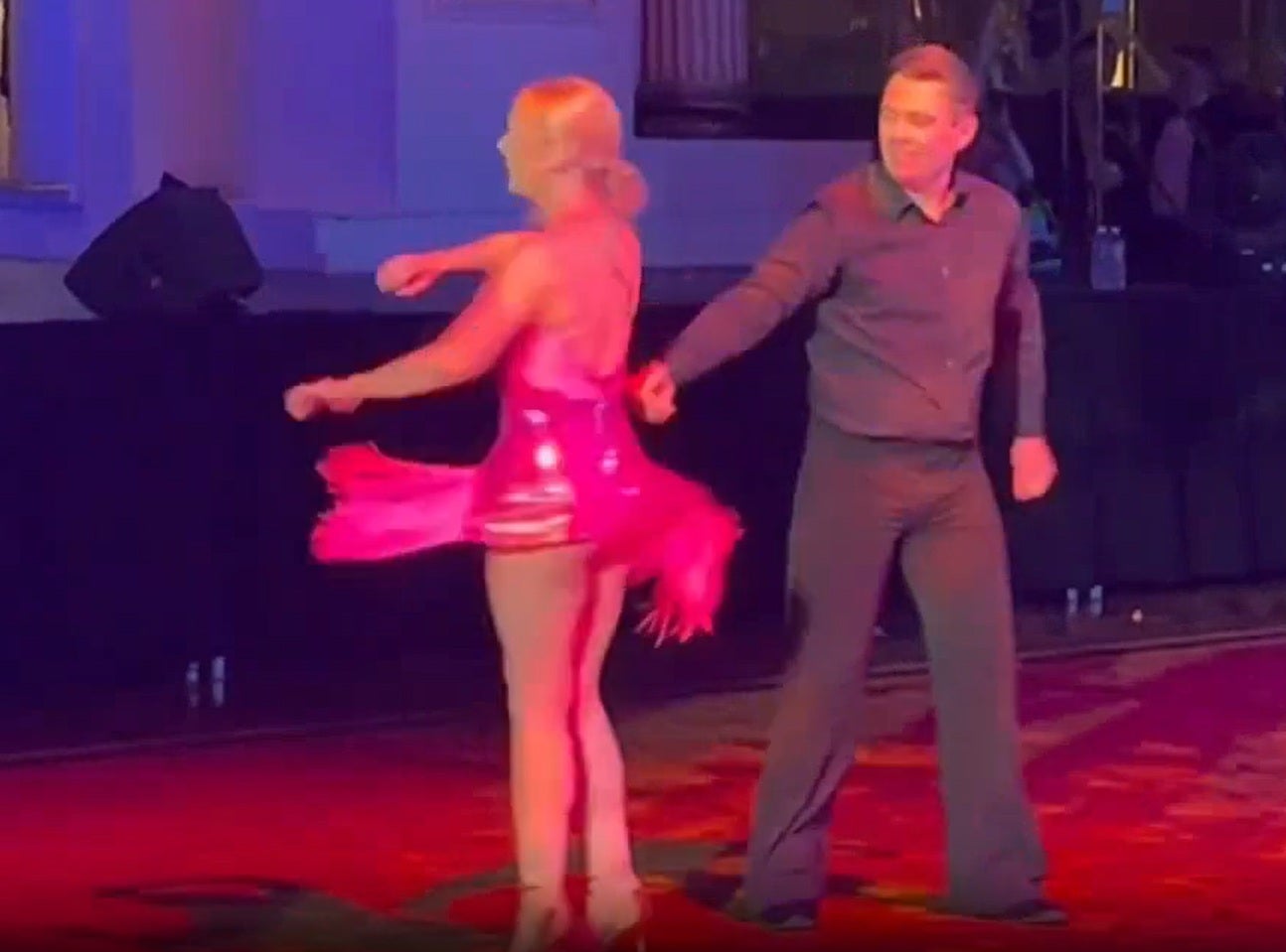 ‘Never, ever again': Burnham performs bum-shaking dance in unseen ‘Strictly' routine