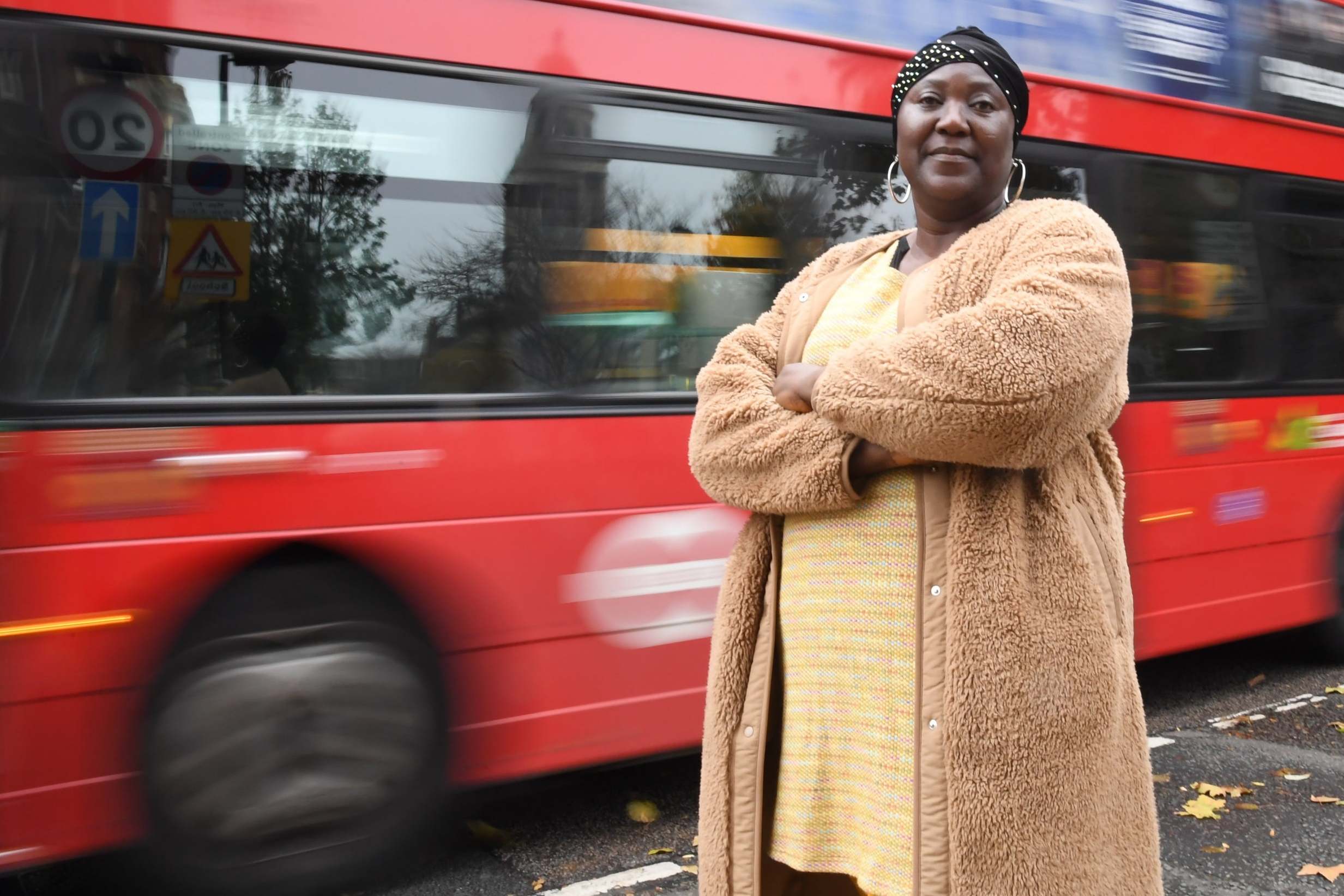 Zeenat Bashir slept on the No 25 after becoming homeless (Jeremy Selwyn)