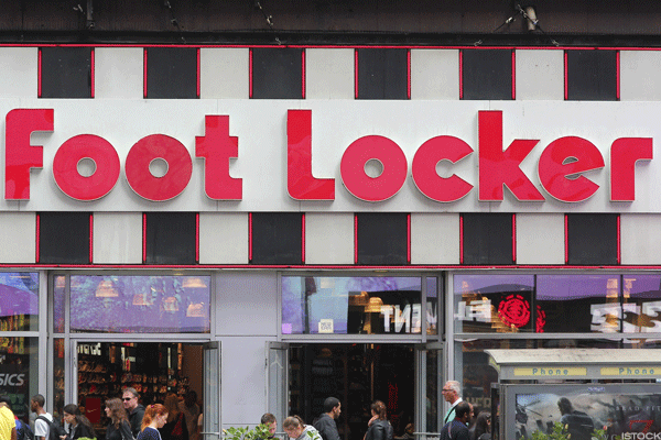 The attack happened outside a Foot Locker store in Eastpointe, Michigan on Saturday. Image does not show the shop.