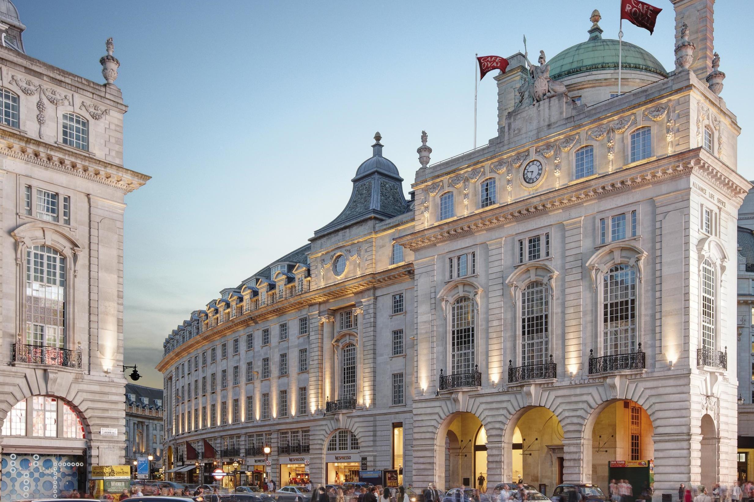 Stay at London’s renowned Hotel Cafe Royal in the heart of the city