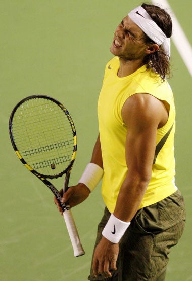 Nadal said the worst of the pain was &quot;in my famous arse&quot;