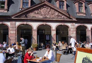 After a bit of retail therapy, relax at one of Frankfurt's outdoor cafes