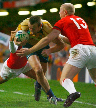 Latham scores despite the challenge of Wales Tom Shanklin