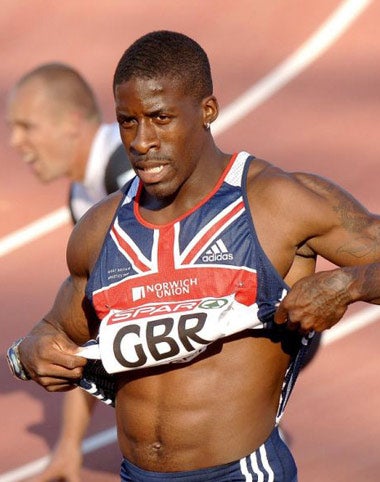 Chambers finished second in the European Cup 100 metres with a time of 10.19 seconds