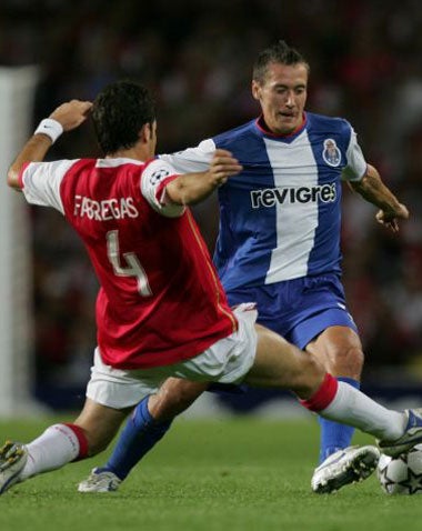Fabregas in action against Porto in the Champions' League