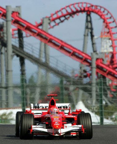 Michael Schumacher will start his final Japanese GP from second place behind Felipe Massa