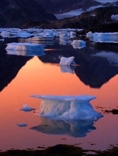 Greenland glaciers have started to melt and race towards the sea