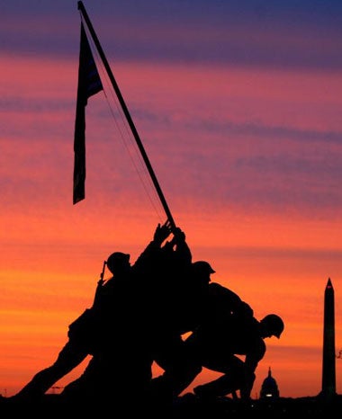 The Marine Corps Memorial at Arlington National Cemetery