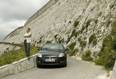 Michael Booth with the Fiat Bravo