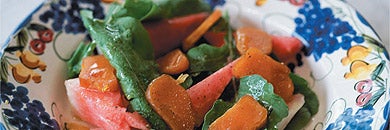 Uniquely Greek: Watermelon salad with grey mullet bottarga