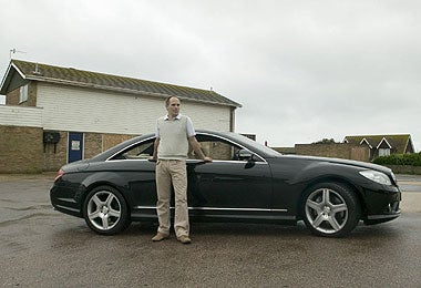 Michael Booth with the Mercedes CL500