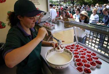 Wimbledon's famous strawberries